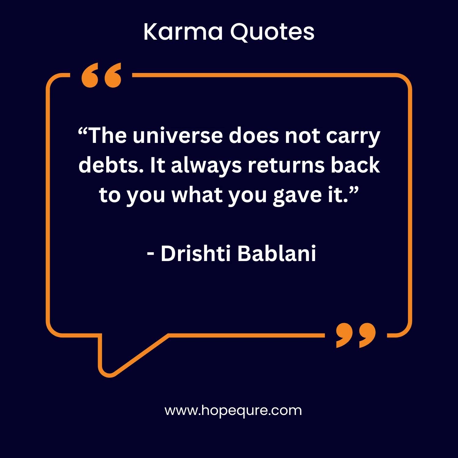 Karma Quotes | HopeQure